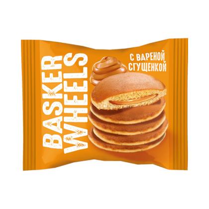 Панкейк "Basker Wheels" 36 гр., с вареной сгущенкой