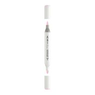 Маркер акриловый двусторонний "Сонет" перо кисть/пуля, розовый светлый