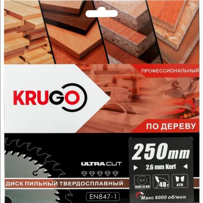 Диск пильный Krugo 250*30 мм, 48Т