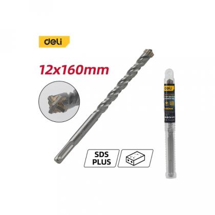 Бур по бетону Deli YS EDH-YCZ16012-E1 12x160 мм, X-Tip, SDS-PLUS