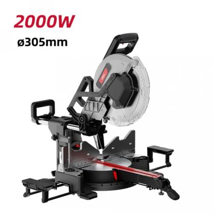 Пила торцовочная сетевая Deli RS EDE571 2000 Вт, 305х30 мм, протяжка