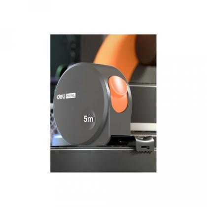 Рулетка Deli HS HT8519C 5 м*19 мм, Soft Touch, оранжевый