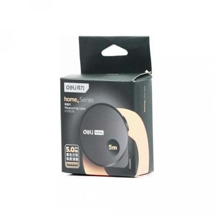 Рулетка Deli HS EHT8519 5 м*19 мм, Soft Touch, черный