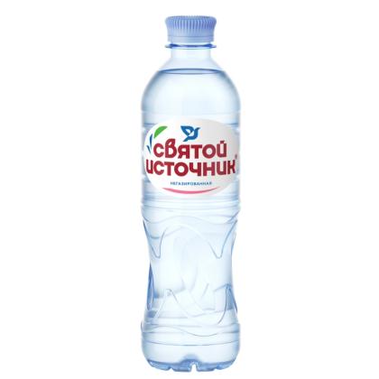 Вода питьевая "Святой Источник" негазир., 0,5 л., пласт. бутылка
