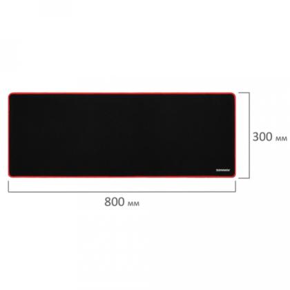 Коврик д/мыши 800*300*3 мм "Black Titan XL" тканевый, черный
