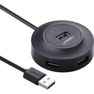комп. USB HUB UGREEN USB 2.0 to 4 USB 2.0 + порт для питания Micro USB, Black CR106-20277
