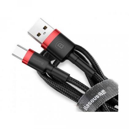 Кабель Baseus CATKLF-B91 Cafule Cable USB to Type-C 3A1m Red+Black