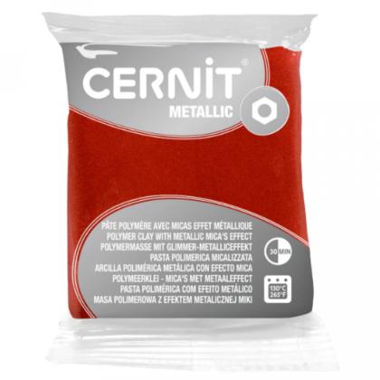 Полимерная глина "Cernit Metallic" 56 г, 80 серебро