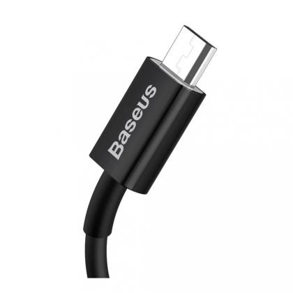Кабель Baseus CAMYS-A01, Superior Series Fast Charging Data Cable, USB to Micro USB 2A, 2m, Black