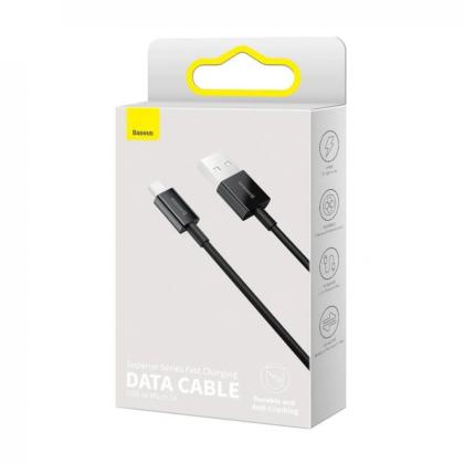 Кабель Baseus CAMYS-A01, Superior Series Fast Charging Data Cable, USB to Micro USB 2A, 2m, Black