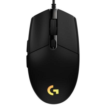 Мышь LOGITECH USB OPTICAL G102 LIGHTSY 910-005808 черная