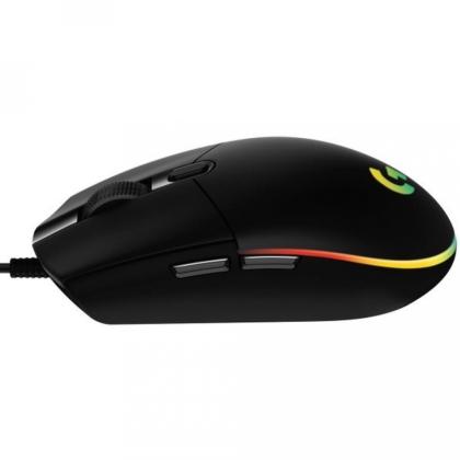 Мышь LOGITECH USB OPTICAL G102 LIGHTSY 910-005808 черная