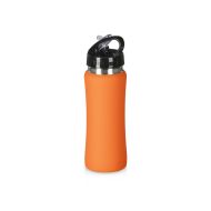 Бутылка д/воды 600 мл,"Bottle C1" метал./пласт. софт.-тач, упак, оранжевый