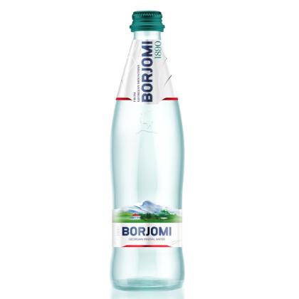 Вода минеральная "Borjomi" газир., 0,5 л., стекл. бутылка