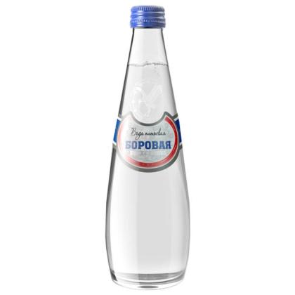Вода питьевая "Боровая" газир., 0,33 л., стекл. бутылка