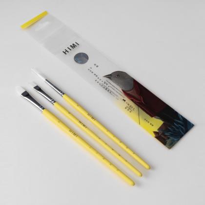 Кисть "Himi Little Bird" синтетика, 3 шт, желтый