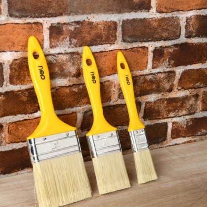Кисть малярная плоская 1,6"-40 мм Deli YS EDL509134 пластиковая рукоятка, смешанная щетина