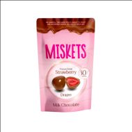 Конфеты "Miskets" 80 гр., клубника  в молочном шоколаде