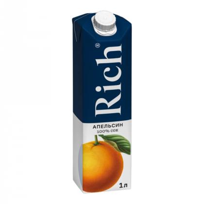 Нектар "Rich" апельсиновый, 1л.