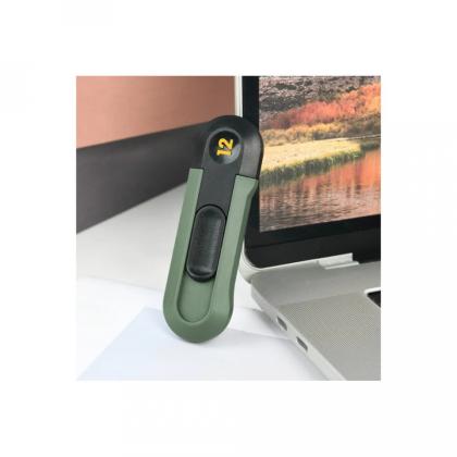 Нож строительный Deli HS HT4007L 80x25 мм, Soft Touch, зеленый