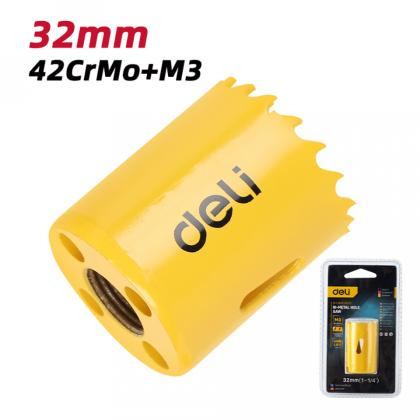 Коронка биметаллическая Deli YS EDH-SKK032-E1 32х38 мм, М14