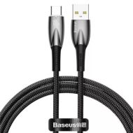 Кабель Baseus CADH000401, Glimmer Black, Type-A to Type-C 100W, 1m, Black