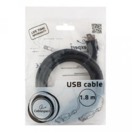 Кабель-удлинитель Cablexpert CCF2-USB2-AMAF-6 USB2.0 AM/AF 1.8м черный
