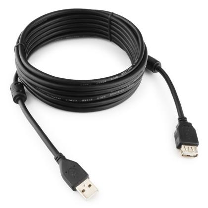 Кабель-удлинитель Cablexpert CCF2-USB2-AMAF-6 USB2.0 AM/AF 1.8м черный