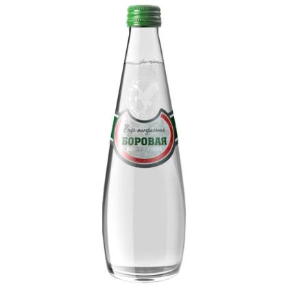 Вода минеральная "Боровая" газир., 0,33 л., стекл. бутылка